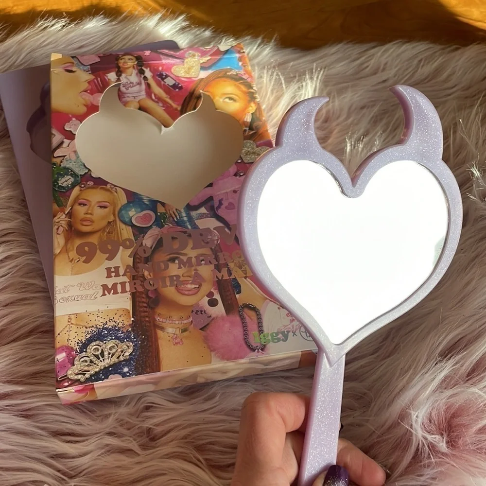 Fun Pastel Devil heart Mirror